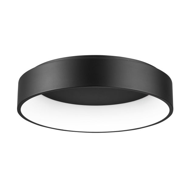 Nova Luce Rando - plafondverlichting - Ø 60 x 13 cm - 42W LED incl. - zwart