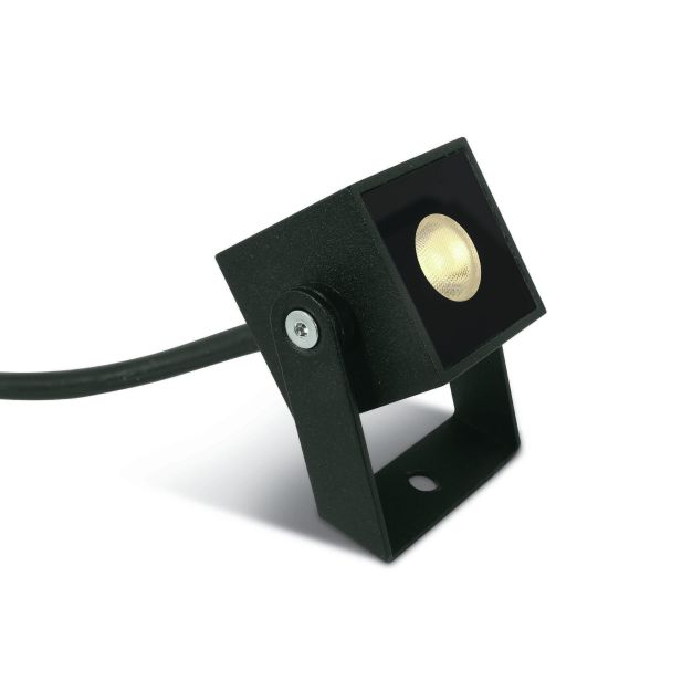 ONE Light Garden Square Spots - grondspot voor buiten - 4 x 4 x 6 cm - 1W LED incl. - IP65 - antraciet