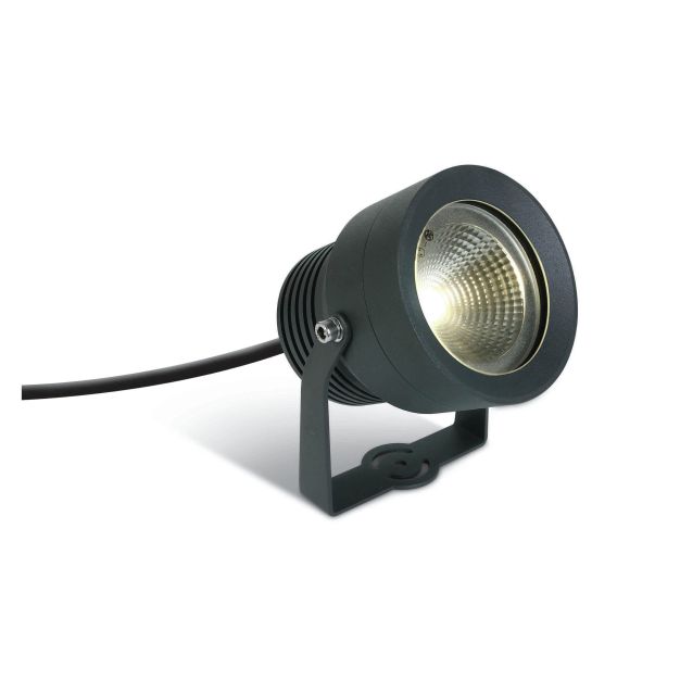 ONE Light COB Garden Spots - grondspot op piek - Ø 13 x 11,4 cm - 20W LED incl. - IP65 - antraciet