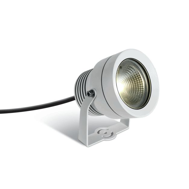 ONE Light COB Garden Spots - grondspot op piek - Ø 13 x 11,4 cm - 20W LED incl. - IP65 - wit