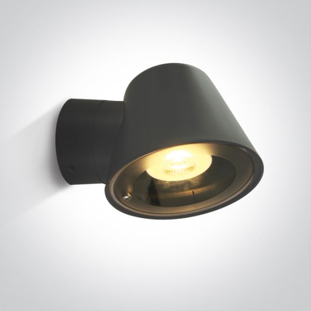 ONE Light Garden GU10 Lights - wandverlichting - 15 x 12 x 9 cm - IP65 - zwart