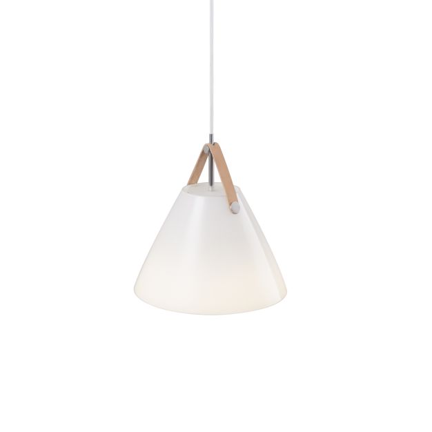 Design for the People Strap 27 - hanglamp - Ø 27 x 334,55 cm - wit glas