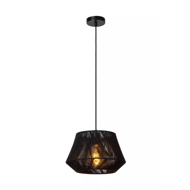 Lucide Jessica - hanglamp - Ø 30 x 154,5 cm - zwart