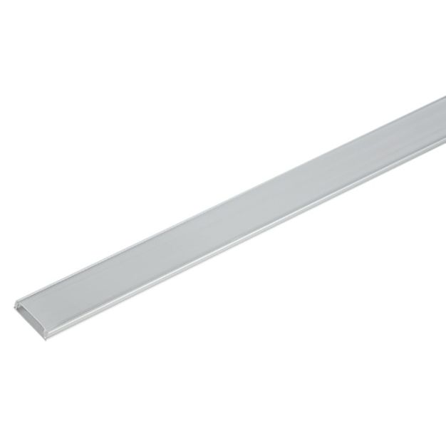 Elmark Elm6220/1-1000 - aluminium profiel voor LED-strip met mat PVC deksel - opbouw - 1 meter lengte