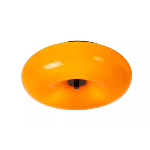 Lucide Senstino - plafondlamp - Ø 30 x 11 cm - oranje