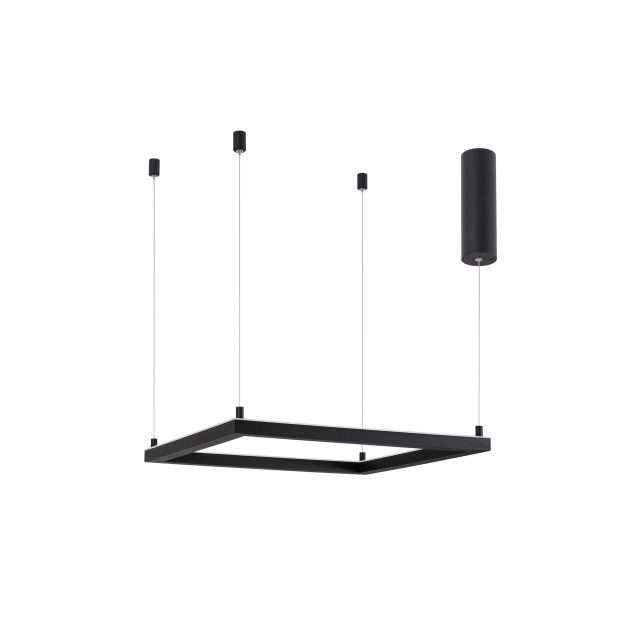 Nova Luce Eterna - hanglamp - 50 x 50 x 120 cm - 30W dimbare LED incl. - zand zwart