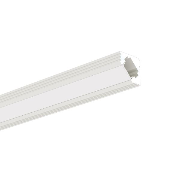 Klus 45-ALU - profiel - 1,9 x 1,9 cm - 200cm lengte - wit