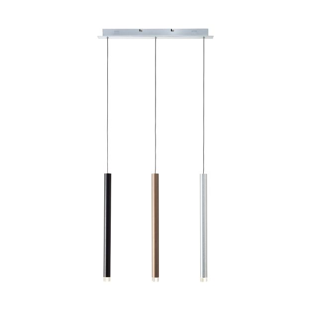 Brilliant Cembalo - hanglamp - 55 x 8,5 x 120 cm - 3 stappen dimmer - 3 x 4W LED incl. - meerkleurig