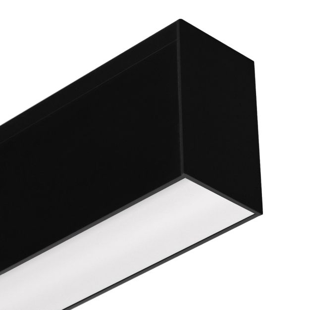 Lichtkoning Slim Line - plafondverlichting - 178 x 5,5 x 3,3 cm - 34W LED incl. - zwart