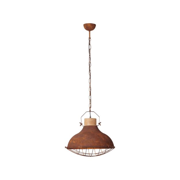 Brilliant Charo - hanglamp - Ø 48 x 144 cm - roestkleurig