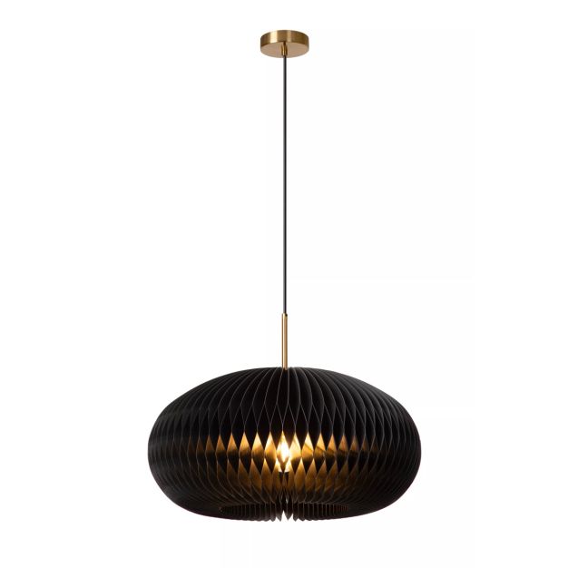 Lucide Armoni - hanglamp - Ø 52 x 180 cm - zwart