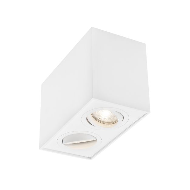 Nova Luce Rende - opbouwspot 2L - 16 x 8 x 9 cm - zandwit