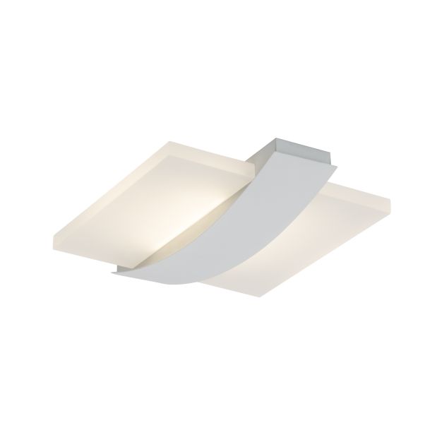 Brilliant Solution - plafond/wandverlichting - 36,5 x 28,4 x 6,5 cm - 21W easyDim LED incl. - wit