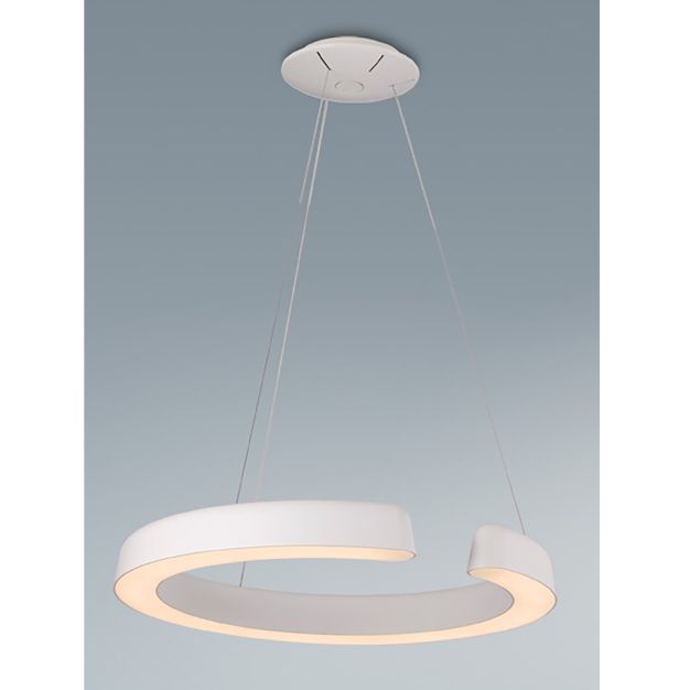 Maxlight Aura - hanglamp - Ø 60 x 120 cm - 35W LED incl. - wit