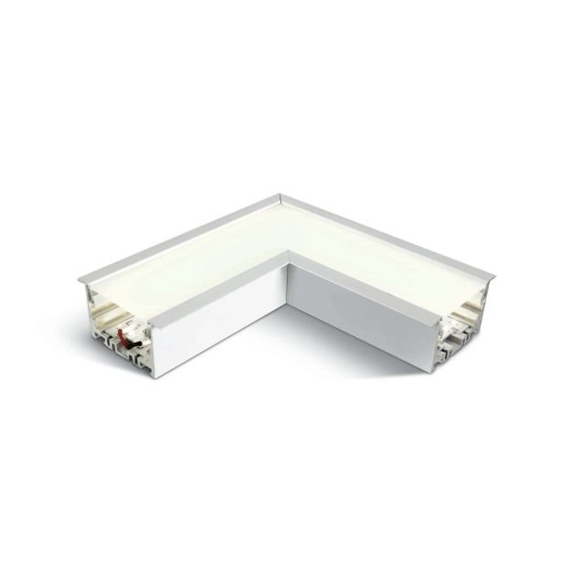 ONE Light Recessed LED Linear Profiles - hoek voor 38152R - 16,4 x 7 x 6 cm - 8W  LED incl. - wit - witte lichtkleur