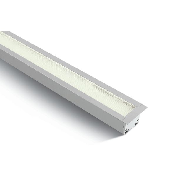 ONE Light UGR19 Recessed LED Linear Profiles - inbouw plafondverlichting - 121 x 5 x 5,5 cm - 40W LED incl. - wit - witte lichtkleur