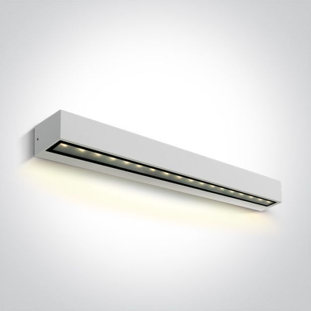 ONE Light Linear Outdoor Series Simple Sided - wandlamp - 50 x 7,6 x 6,6 cm - 13W LED incl. - IP65 - wit