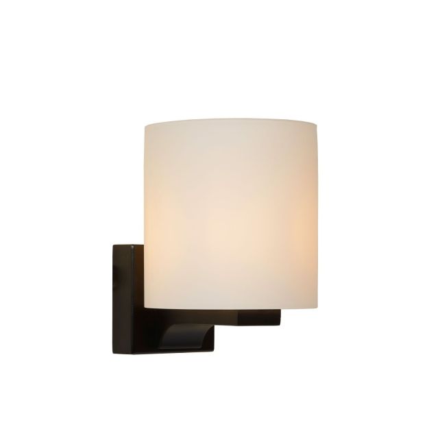 Lucide Jenno - wandlamp badkamer - 12 x 14,5 x 16 cm - IP44 - zwart