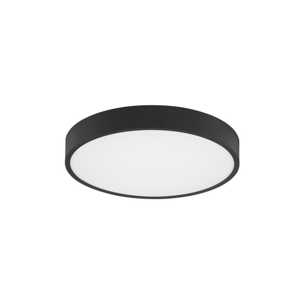 Nova Luce Perfect Profile - plafondlamp - Ø 40 x 10 cm - 24W dimbare LED incl. - zwart