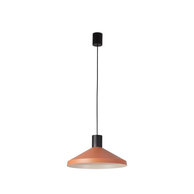 Faro Kombo - hanglamp - Ø 40 x 20.5 cm - terracota en zwart