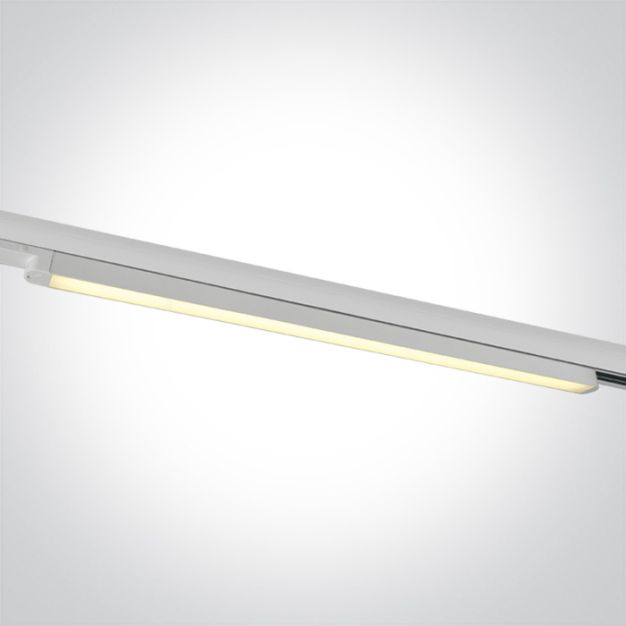 ONE Light LED Linear Track Light - 3-fase railsysteem - 121 x 3 x 3 cm - 25W LED incl. - wit - instelbare lichtkleur