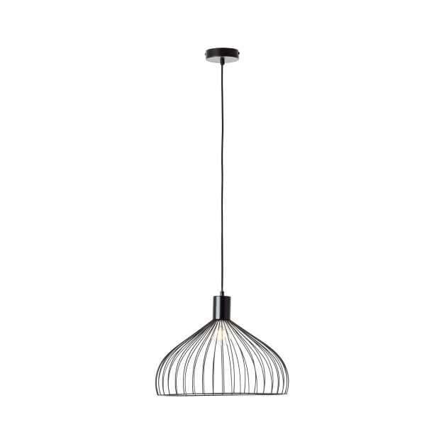 Brilliant Blacky - hanglamp - Ø 40 x 135,5 cm - mat zwart