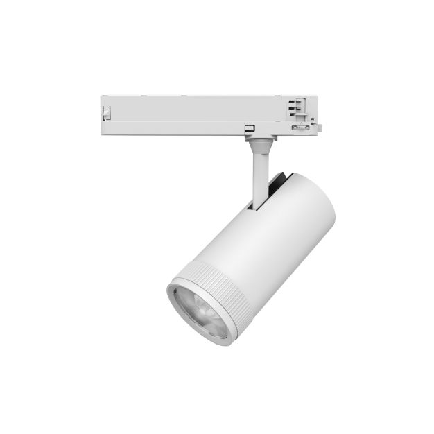 Nova Luce Kors - 3-fase railspot - Ø 8,5 x 18 cm - 38W LED incl. - zandwit