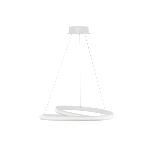 Nova Luce Malvi - hanglamp - Ø 55 x 120 cm - 32W LED incl. - zandwit