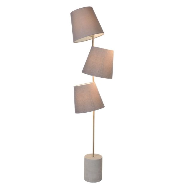 Lucide Arjan - staanlamp - 168 cm - taupe