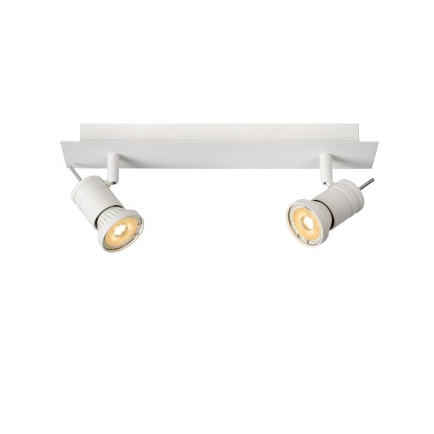 Lucide Twinny 2 - 35 x 7 x 11 cm - 2 x 4,5W dimbare LED incl. - wit