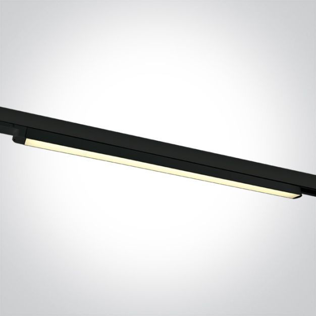 ONE Light LED Linear Track Light - 3-fase railsysteem - 121 x 3 x 3 cm - 25W LED incl. - zwart - instelbare lichtkleur