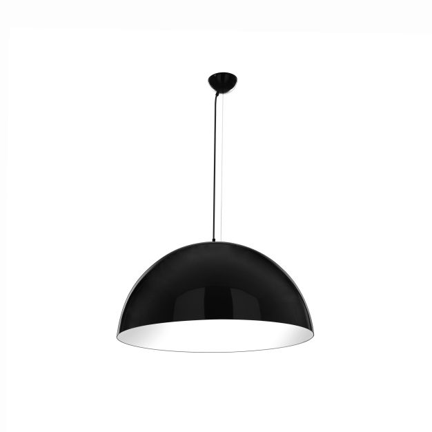 Nova Luce Copertina - hanglamp - Ø 50 x 170 cm - zwart