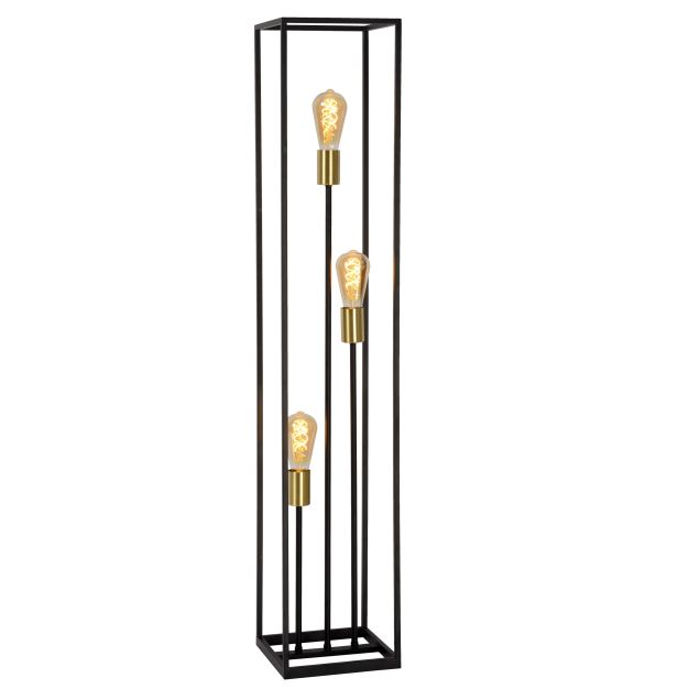 Lucide Ruben - staanlamp - 120 cm - zwart