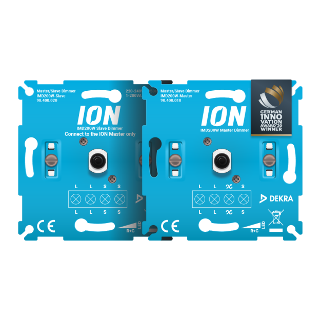 Ion Industries Master and Slave dimmer set - multi location dimmerset - 0,3-200W - met klemschroeven