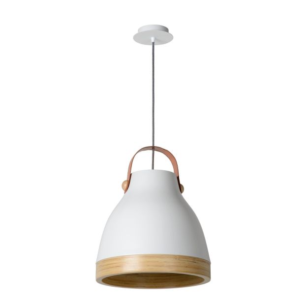 Lucide Gaillon - hanglamp - Ø 34 cm, 164 cm - wit