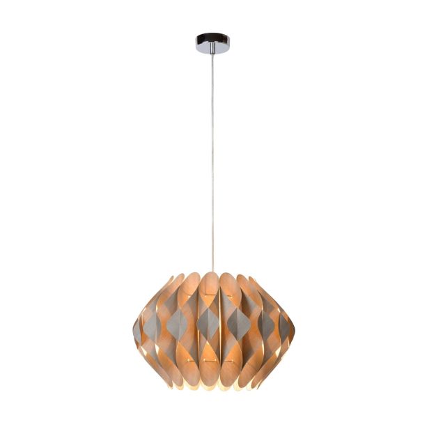 Lucide Tanti - hanglamp - Ø 40 x 135 cm - taupe