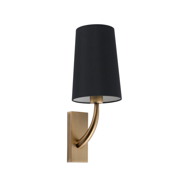 Faro Rem - wandverlichting - 16,5 x 21 x 47 cm - zwart en oud goud