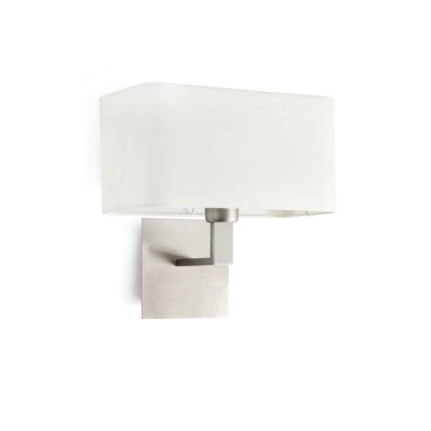 Faro Hanna - wandverlichting - 29 x 20 x 32 cm - nikkel en beige