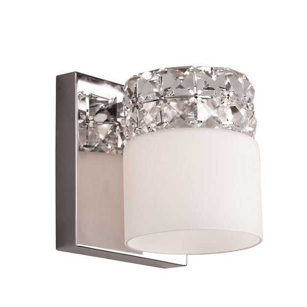 Maxlight Royal - wandverlichting - 13 x 10 x 13 cm - chroom