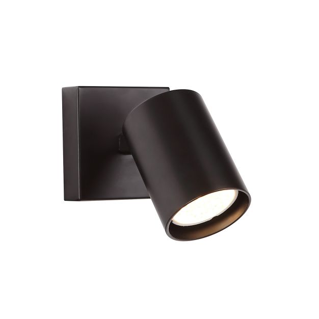 Maxlight Top - opbouwspot 1L - 8 cm - zwart