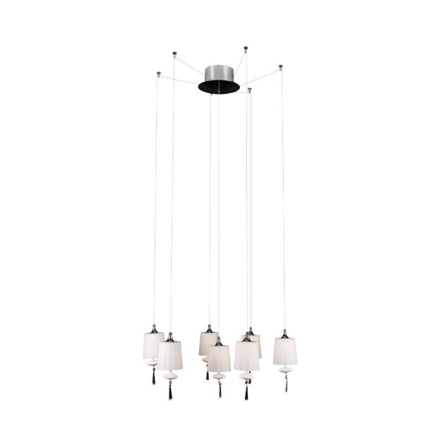 Dance hanglamp 7 - wit