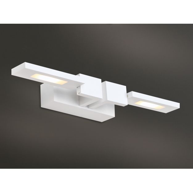 Maxlight Rico - wandverlichting - 35 x 8 x 4 cm - 2 x 3W LED incl. - wit