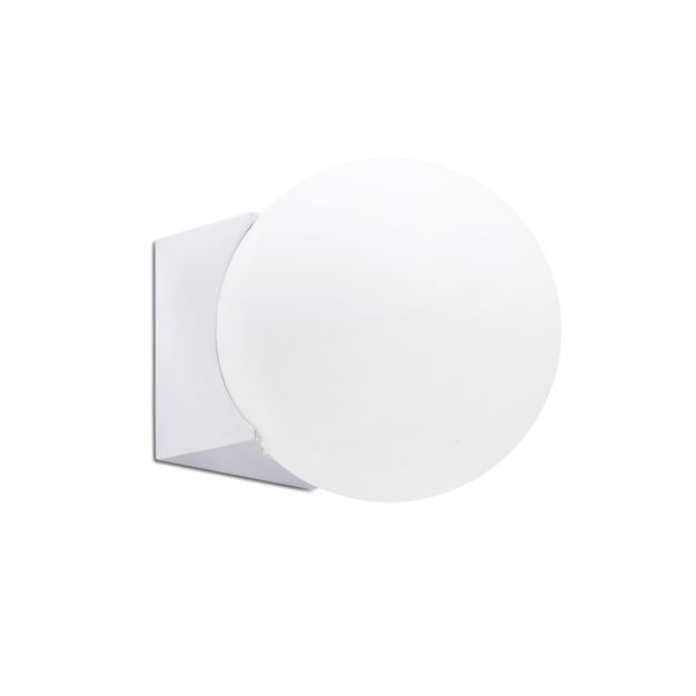 Faro Lago - wandverlichting - 8 x 15 x 8 cm - IP44 - glanzend chroom