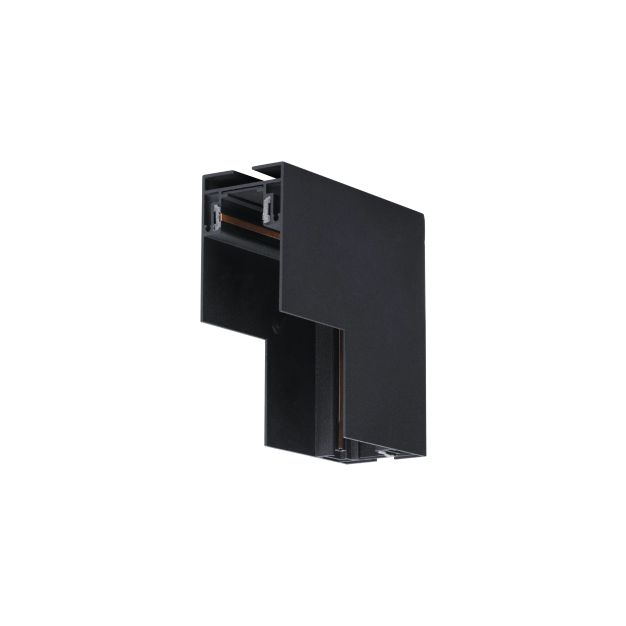 Nova Luce Buxton - V-connector voor magnetische rails opbouw of gependeld- 10 x 10 x 6,1 cm - zand zwart