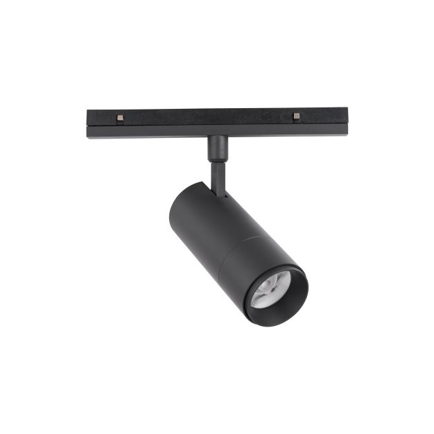 Nova Luce Buxton L - spot voor magnetisch railsysteem - 24,5 x 6,5 x 21 cm - 20W TRIAC dimbare LED incl. - zandzwart