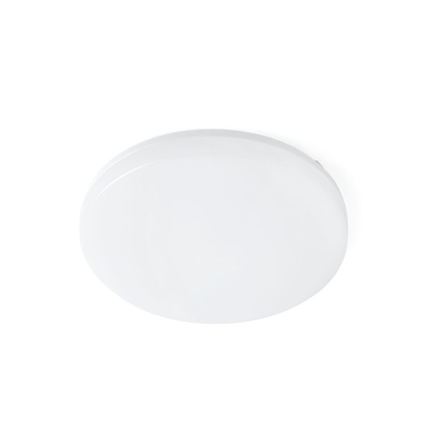 Faro Zon - plafondverlichting - Ø 28 x 5 cm - 18W dimbare LED incl. - IP54 - mat wit