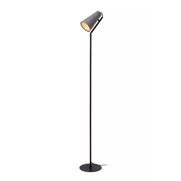 Lucide Bensen - vloerlamp - Ø 22 x 152 cm - grijs