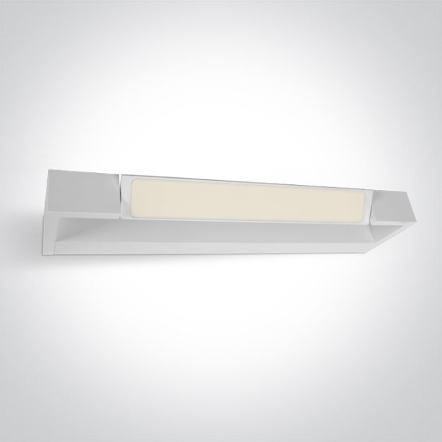 ONE Light Mirror Lights Adjustable - spiegellamp - 40 x 4 x 10 cm - 12W LED incl. - IP44 - wit