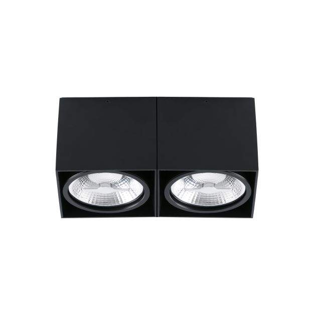 Faro Tecto QR111 - plafondverlichting - 27 x 13,5 x 12 cm - mat zwart