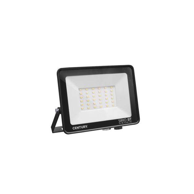 Century Italia Sirio Bassa Tensione - verstraler op laagspanning 12-36V DC - 15,5 x 2,4 x 12,5 cm - 30W LED incl. - IP65 - zwart